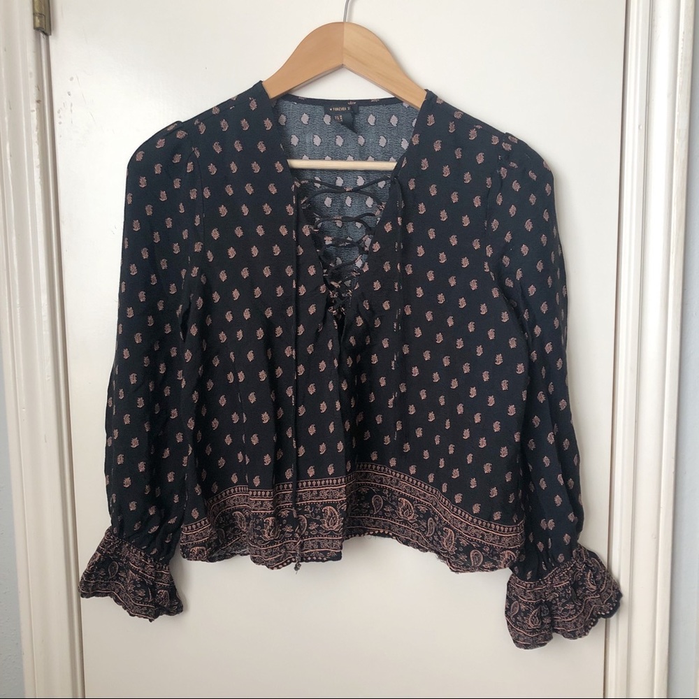 Forever 21 Boho Top size medium